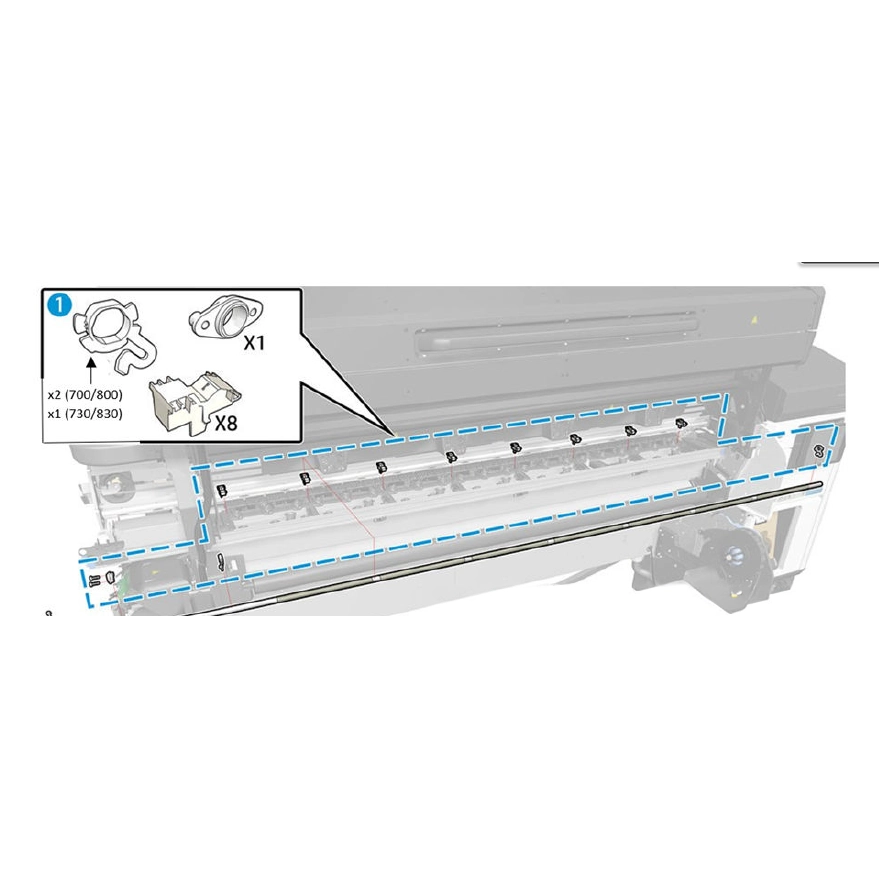 HP Latex 700/800 Substrate Roller Bushin